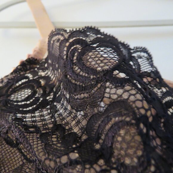 Prima Donna Black and Tan Floral Lace Bra - Picture 5 of 13
